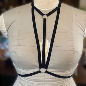 Elastic Harness Cage Bra